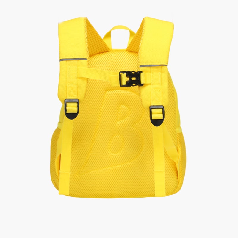 BEEZEE Yellow Logo Print Backpack for Kids - Image 3